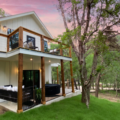 Cover Picture with Hot Tub & Swing